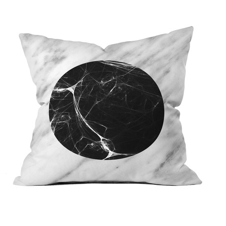Marble Eclipse Throw Pillow (18" x 18")