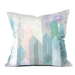 Raw Gems Throw Pillow (18" x 18")