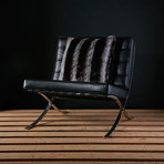 Pillow // Chinchilla // Gray + Chocolate