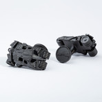 3D Batman Tumbler Cufflinks // Plated