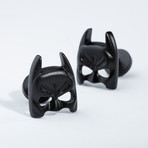 Satin Black Batman Mask Cufflinks