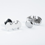 Batman Cufflinks // Stainless Steel