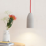 Concrete Lamp // Colors (Red)