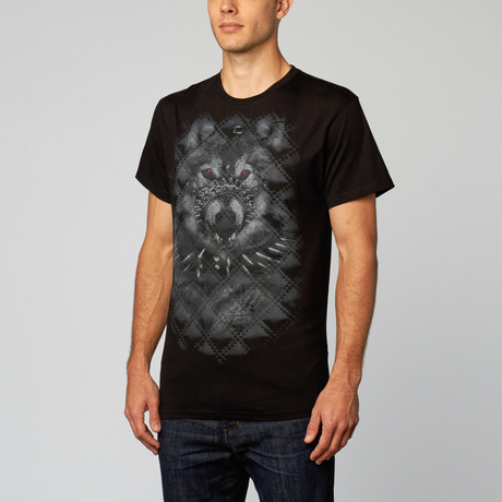 Muzzled Wolf Tee // Black (S)