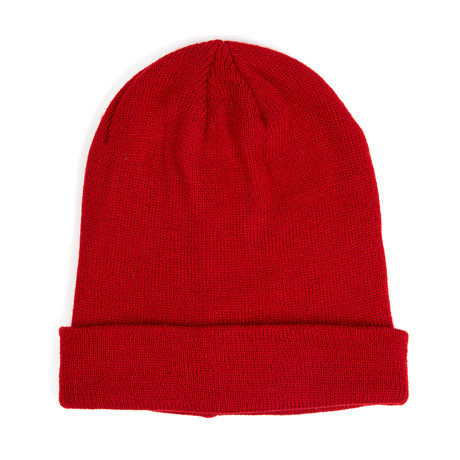 Slouchie Acrylic Slouch Beanie // Red