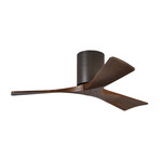 Irene-3H // 42" Ceiling Fan // Walnut Blades (Polished Chrome Base)