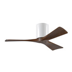 Irene-3H // 42" Ceiling Fan // Walnut Blades (Polished Chrome Base)