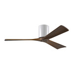 Irene-3H // 52" Ceiling Fan // Walnut Blades (Brushed Nickel Base)