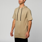 Light Weight Back Zip Hoodie // Khaki (XS)