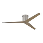 Eliza-H // Ceiling Fan // Brushed Nickel Base (Walnut Blades)