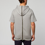 Back Zip Hoodie // Dove Grey (XS)