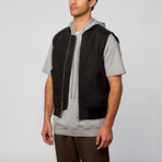 Sleeveless Bomber // Black (XL)