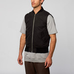 Sleeveless Bomber // Black (XL)
