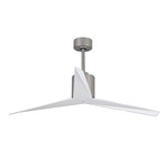 Eliza // Ceiling Fan // Brushed Nickel Base (Walnut Blades)