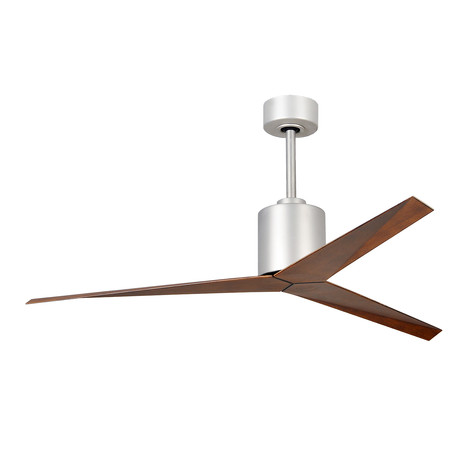 Eliza // Ceiling Fan // Brushed Nickel Base (Walnut Blades)