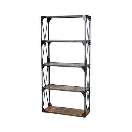 Industrial Bookshelf // Black Finish