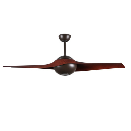 C-IV // Ceiling Fan + LED Light Kit // Textured Bronze Base (Rosewood Blades)