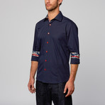 Modern Fit Button-Up Shirt // Navy (2XL)