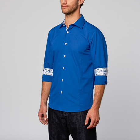 Modern Fit Button-Up Shirt // Bold Royal (S)