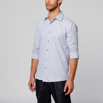 Modern Fit Button-Up Shirt + Contrast Collar // Navy (XL)