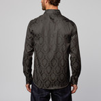 Modern Fit Button-Up Shirt // Arabesque Black (M)