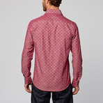 Modern Fit Button-Up Shirt // Paisley Burgundy (S)