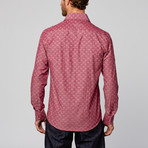 Modern Fit Button-Up Shirt // Paisley Burgundy (3XL)