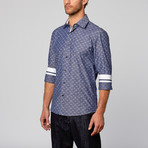 Modern Fit Button-Up Shirt // Paisley Navy (2XL)