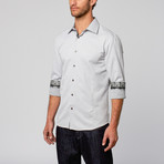 Modern Fit Button-Up Shirt // Pin Dot Grey (2XL)