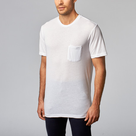 FreeNote // Pocket T-Shirt // White (L)
