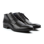 Genuine Grain Leather Shoe // Black