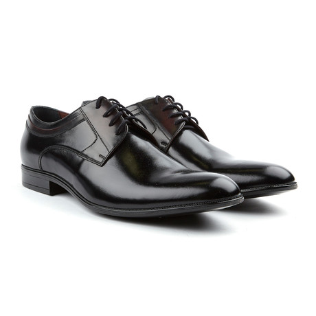 Domeno // Genuine Grain Leather Brogue // Black (Euro: 39)