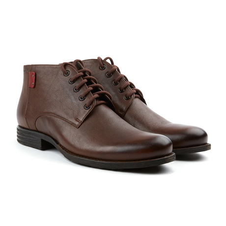 Genuine Grain Leather Derby // Brown (Euro: 39)