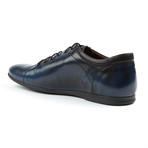 Genuine Grain Leather Dress Shoe // Dark Blue (Euro: 39)