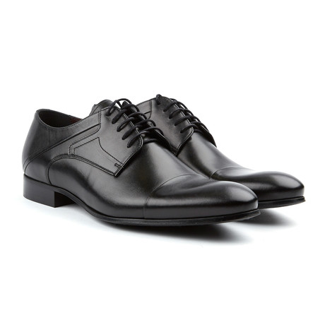 Genuine Grain Leather Shoe // Black