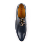 Genuine Grain Leather Derby // Dark Blue (Euro: 40)