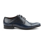 Domeno // Genuine Grain Leather Oxford // Dark Blue  (Euro: 41)