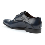 Domeno // Genuine Grain Leather Oxford // Dark Blue  (Euro: 41)