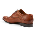 Genuine Grain Leather Shoe // Brown