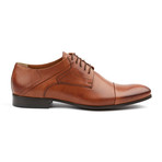 Genuine Grain Leather Shoe // Brown