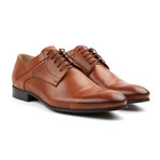 Genuine Grain Leather Shoe // Brown