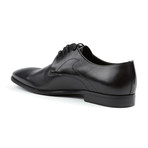 Domeno // Genuine Grain Leather Derby // Black  (Euro: 42)