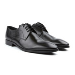 Domeno // Genuine Grain Leather Derby // Black  (Euro: 39)