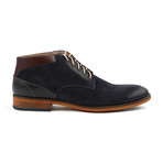 Genuine Grain Leather Boot // Navy + Brown (Euro: 39)