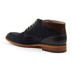 Genuine Grain Leather Boot // Navy + Brown (Euro: 39)