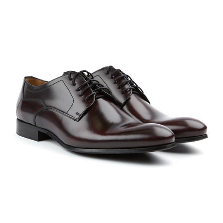 Genuine Grain Leather Oxford // Maroon (Euro: 39)