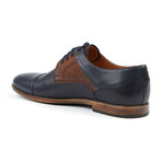 Genuine Grain Leather Oxford // Navy + Brown (Euro: 40)