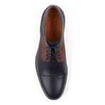 Genuine Grain Leather Oxford // Navy + Brown (Euro: 39)