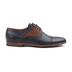 Genuine Grain Leather Oxford // Navy + Brown (Euro: 43)