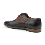 Genuine Grain Leather Oxford // Black + Brown + Blue (Euro: 39)